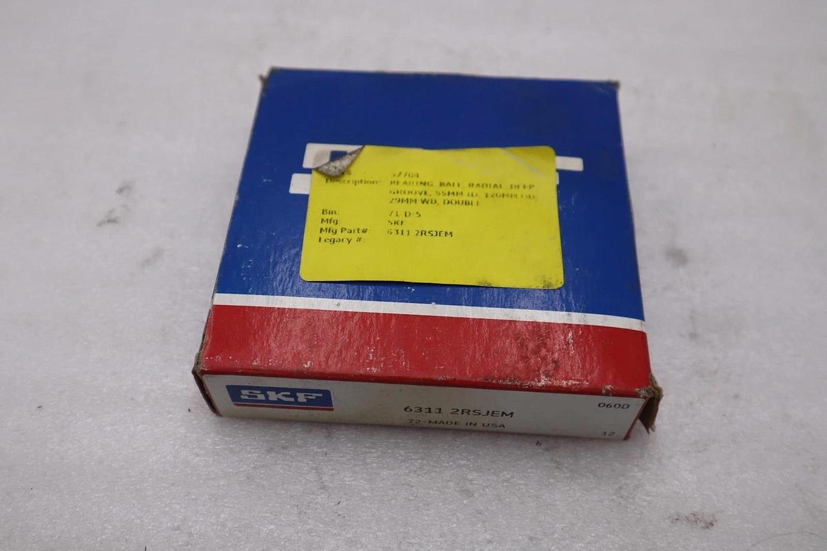 Used SKF 6311 2RSJEM Roller Bearing (NEW) STK CC199