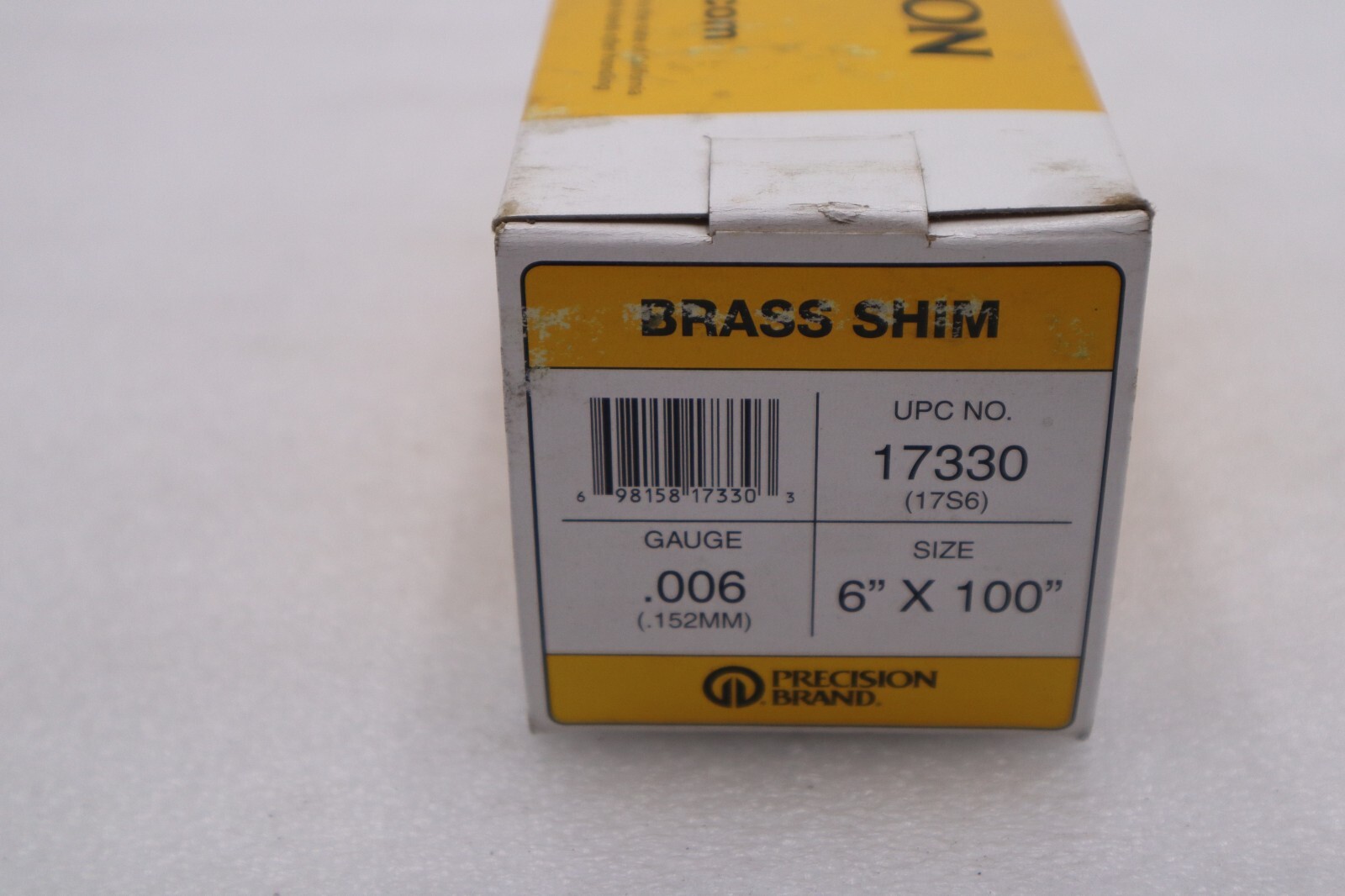 Used Precision Brand 17330 Shim Stock Roll Brass 0.0060 In 6 In Length: 100" #024-A