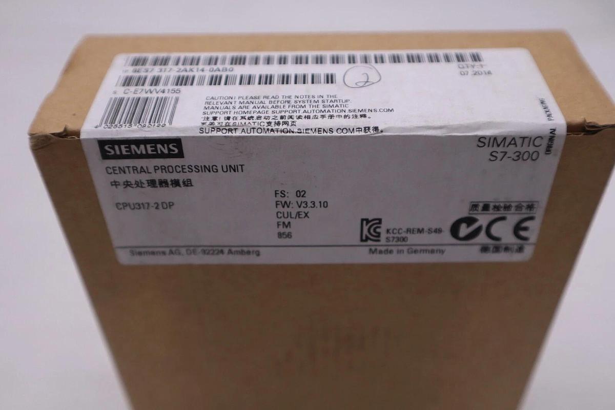NEW SEALED SIEMENS 6ES7 317-2AK14-0AB0 CPU MODULE CPU317-2 DP 6ES7317-2AK14-0AB0