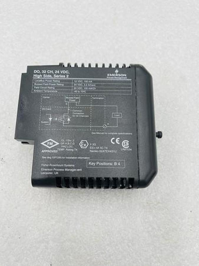 Used EMERSON KJ3204X1-BA1 MODULE OUT CARD 32 CHANNEL 24VDC #K-2496