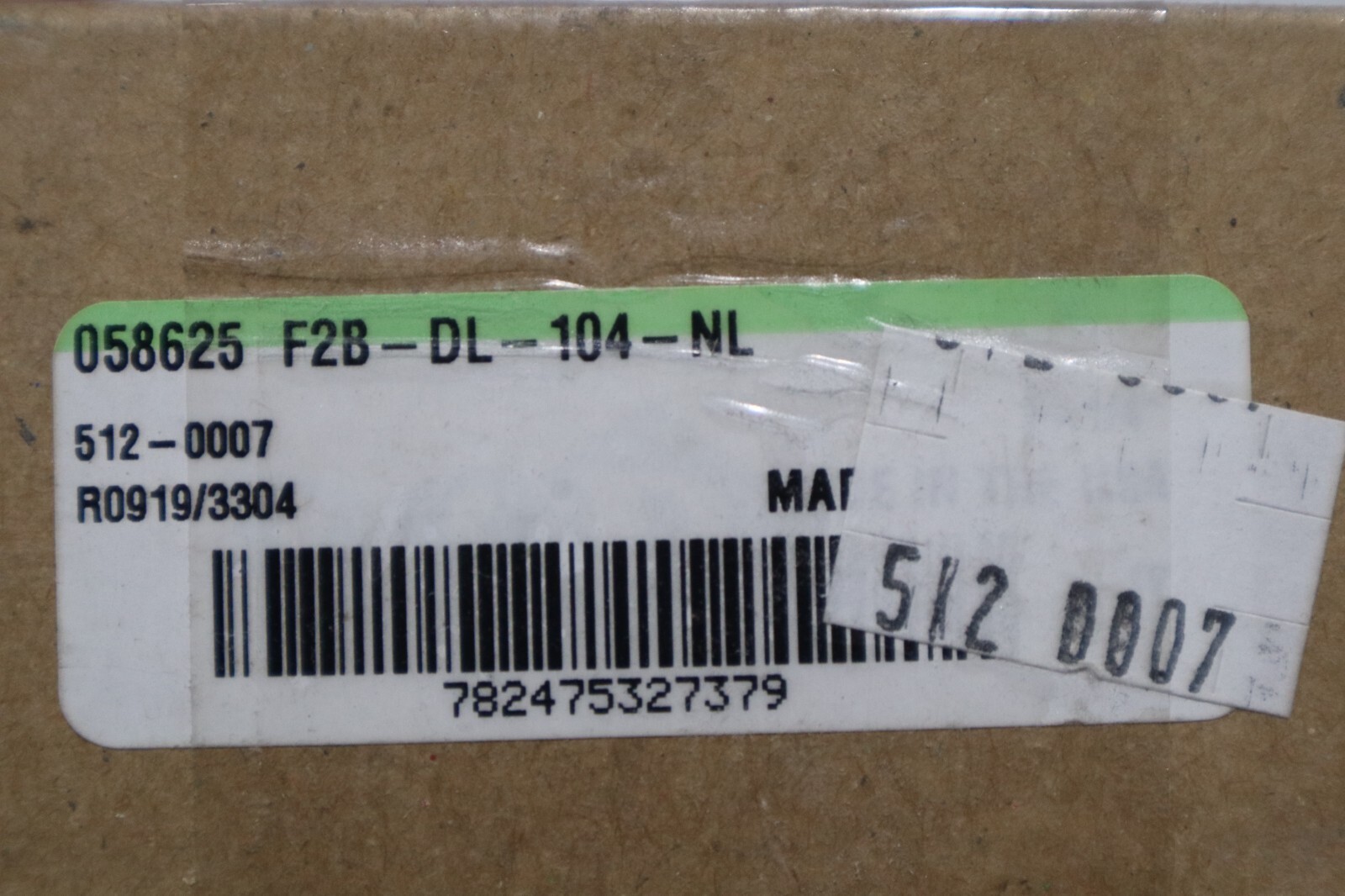 DODGE 058625 F2B-DL-104-NL 2-BOLT FLANGE BEARING 1-1/4" BORE STOCK B-1766