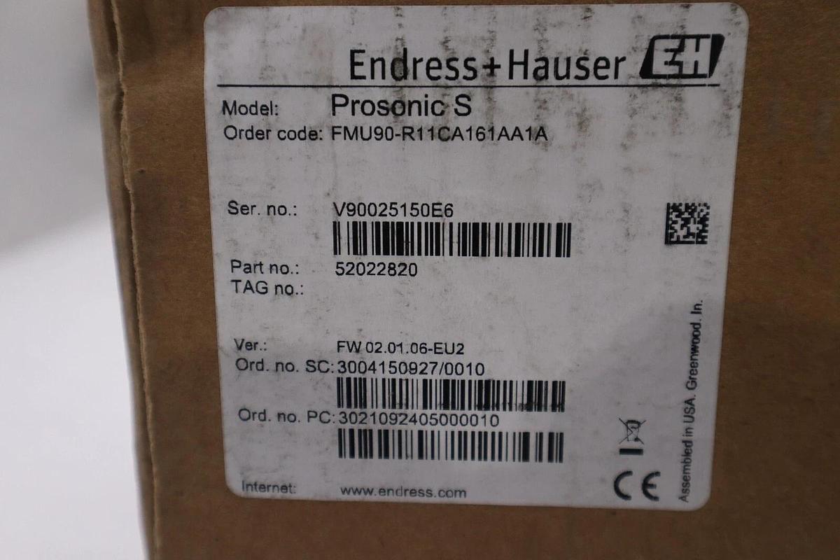 Used NEW Endress Hauser FMU90-R11CA161AA1A ProSonic Ultrasonic Measurement STOCK G58