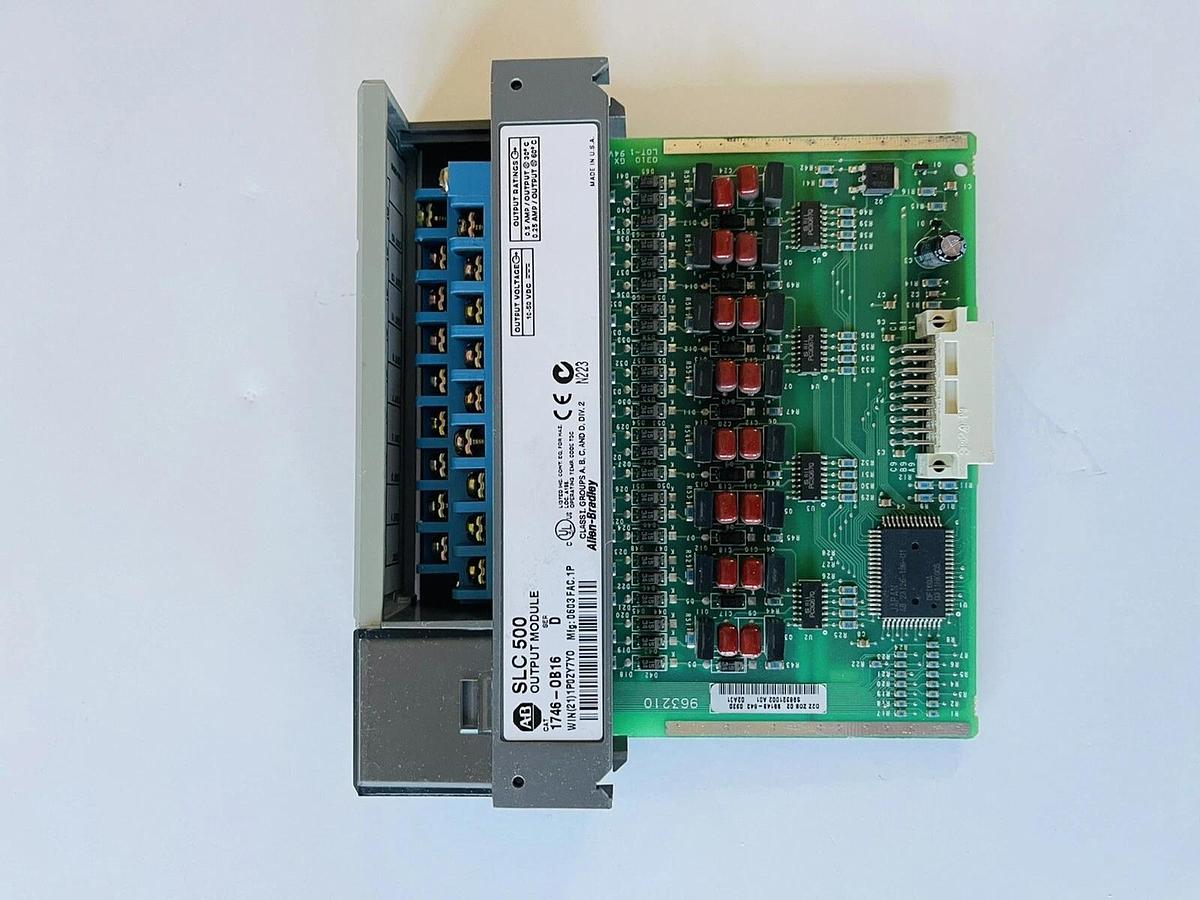 Used Allen Bradley 1746-OB16 SLC 500 16 Channel 24V Output Module #K-371