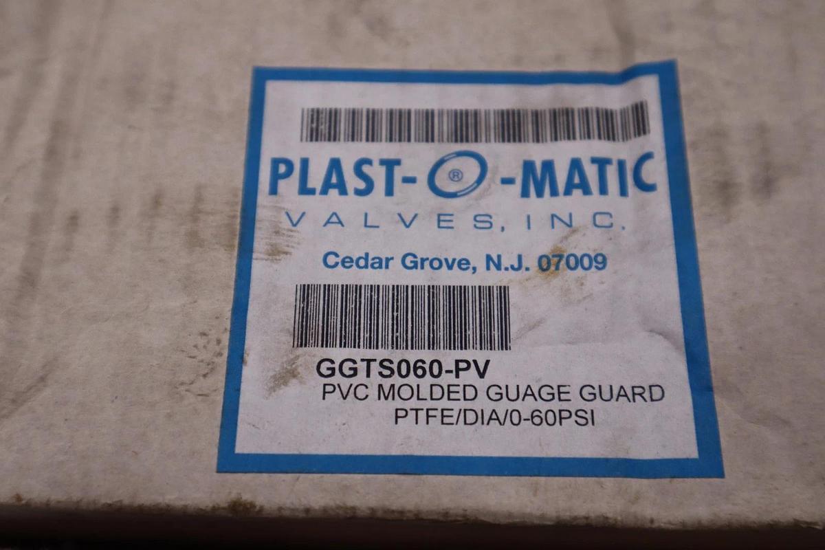 Used PLAST-O-MATIC GGTS100-PV / GGTS100PV PVC MOLDED GAUGE GUARD STOCK H833A