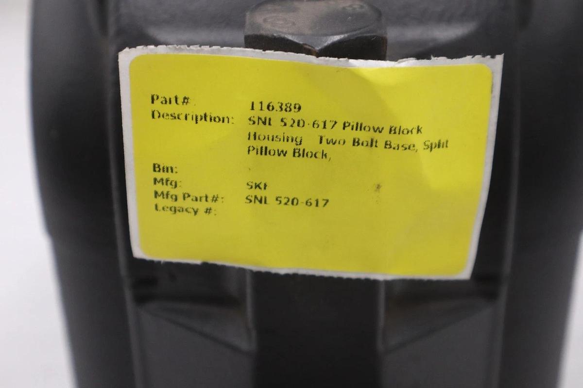 Used SKF SNL 520-617 HOUSING SPLIT PILLOW BLOCK 2BOLT - STOCK CC-42