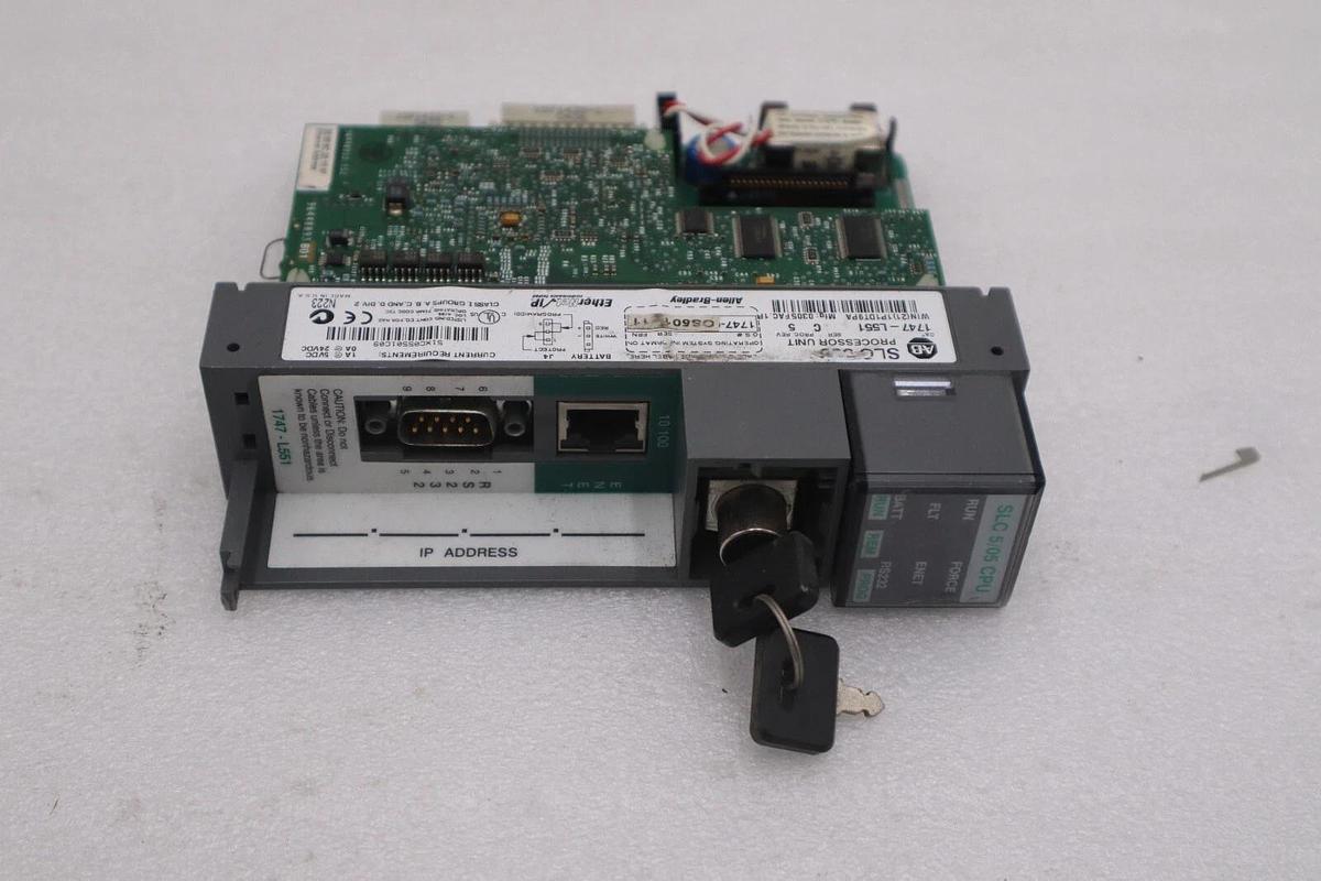Used Allen Bradley 1747-L551 /C SLC 500 SLC 5/05 CPU Controller Ethernet STOCK 833C