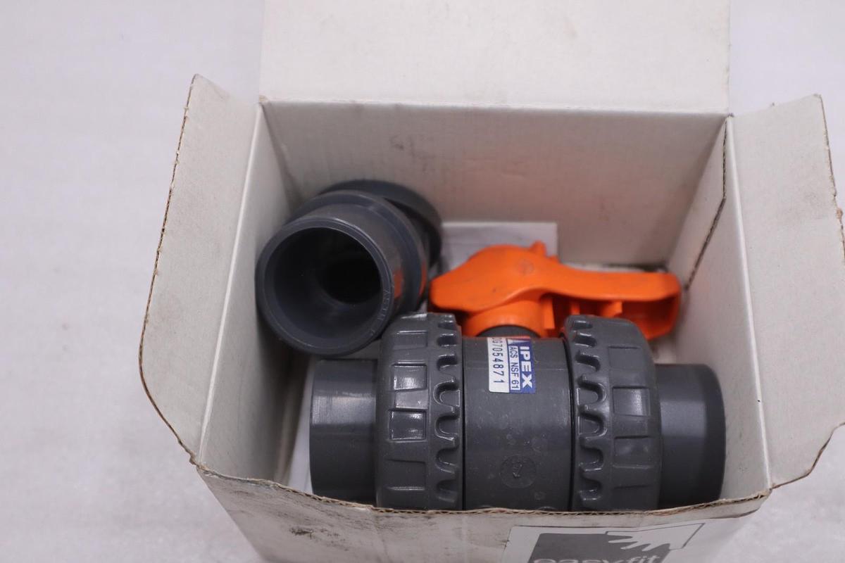 Used NEW OPEN BOX Ipex Vxe-Epdm 1" True Union Ball Valve Vxebv105 353005 STK 5654CC