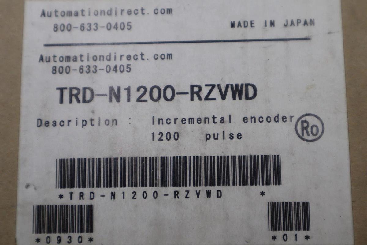 Automation Direct TRD-N1200-RZVWD Incremental Encoder 1200 PULSE STOCK K-3436