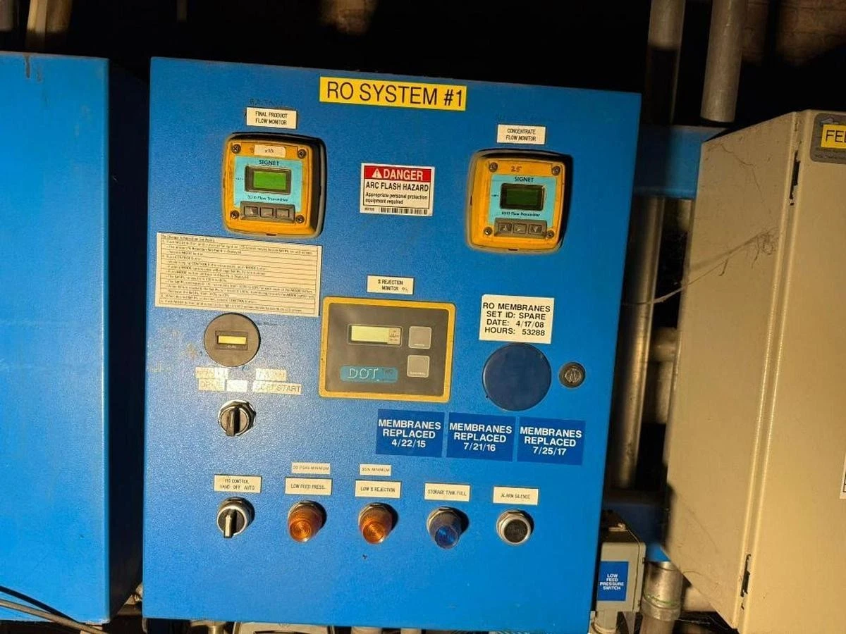 Used COMPLETE REVERSE OSMOSIS WATER FILTER SYSTEM (USED IN PAPER MILL PROCESS)