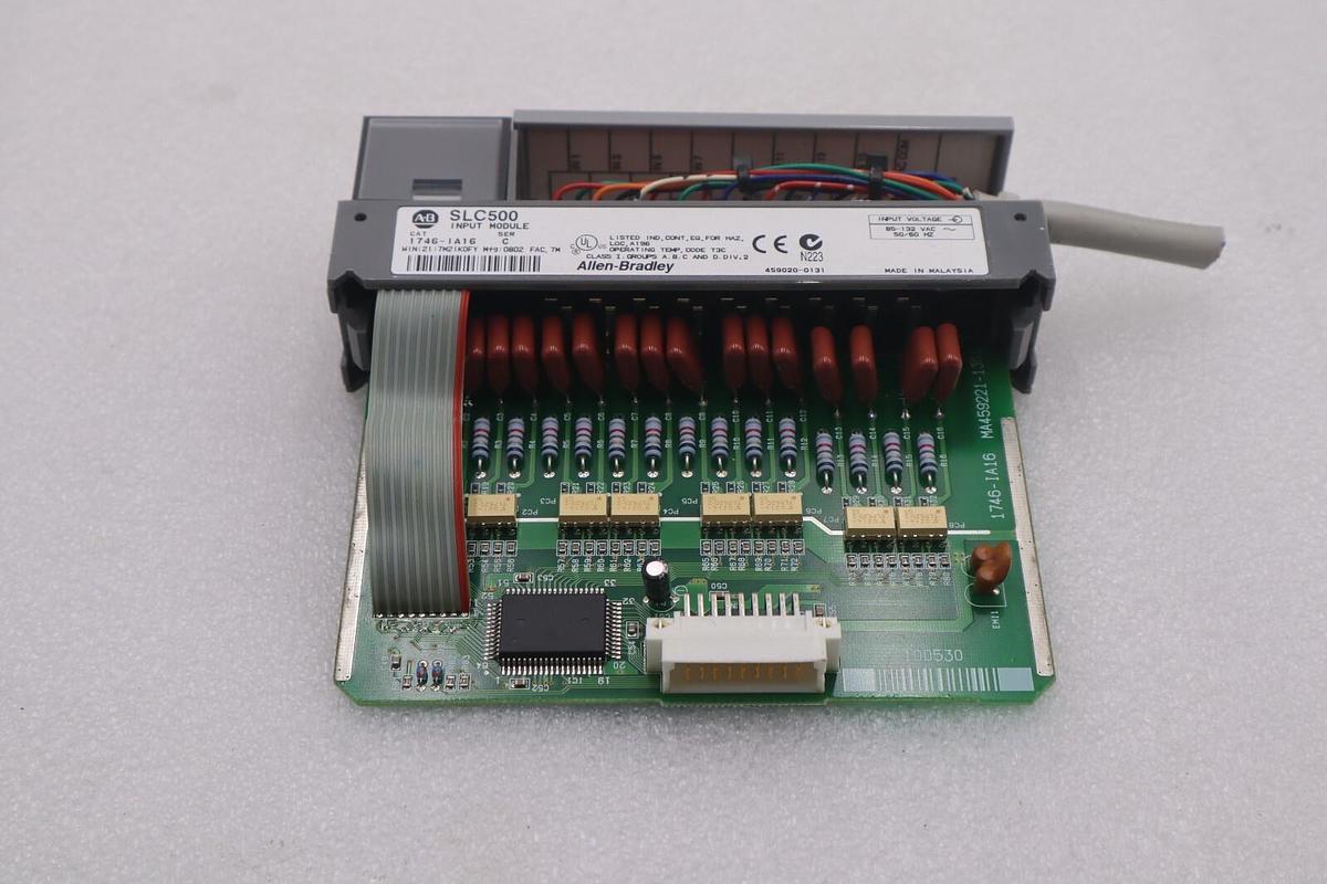 Used ALLEN-BRADLEY 1746-IA16 SLC500 INPUT MODULE SERIES C STOCK #K-1455