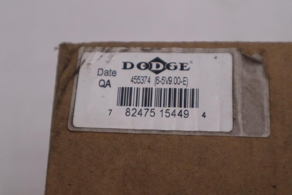 Dodge 455374 6-5V9.00-E SHEAVE Bushing Bore V-Belt Pulley - 5V Belt Section NEW