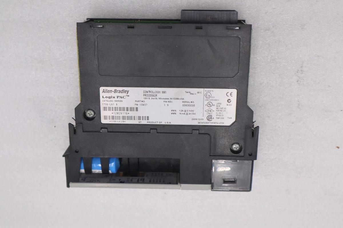 Used Allen Bradley 1756-L61 Ser B FW 1.10 ControlLogix 5561 CPU Processor STOCK 841C