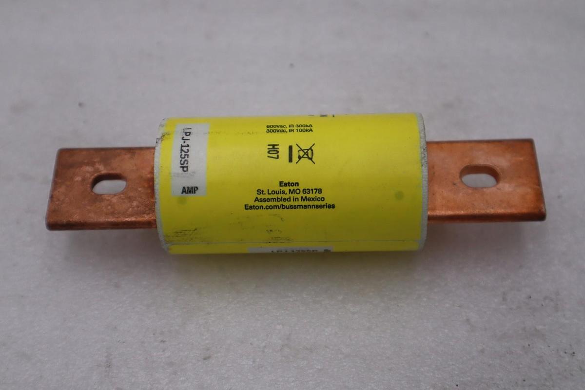 LOT OF 3 - Bussmann LPJ-125SP Low Peak Dual Element Time Delay Fuse - STK 4946A