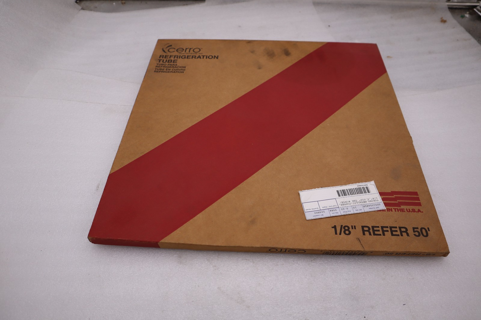 NEW IN BOX Cerro 1/8” Copper Refrigeration Tubing 50' STOCK H303
