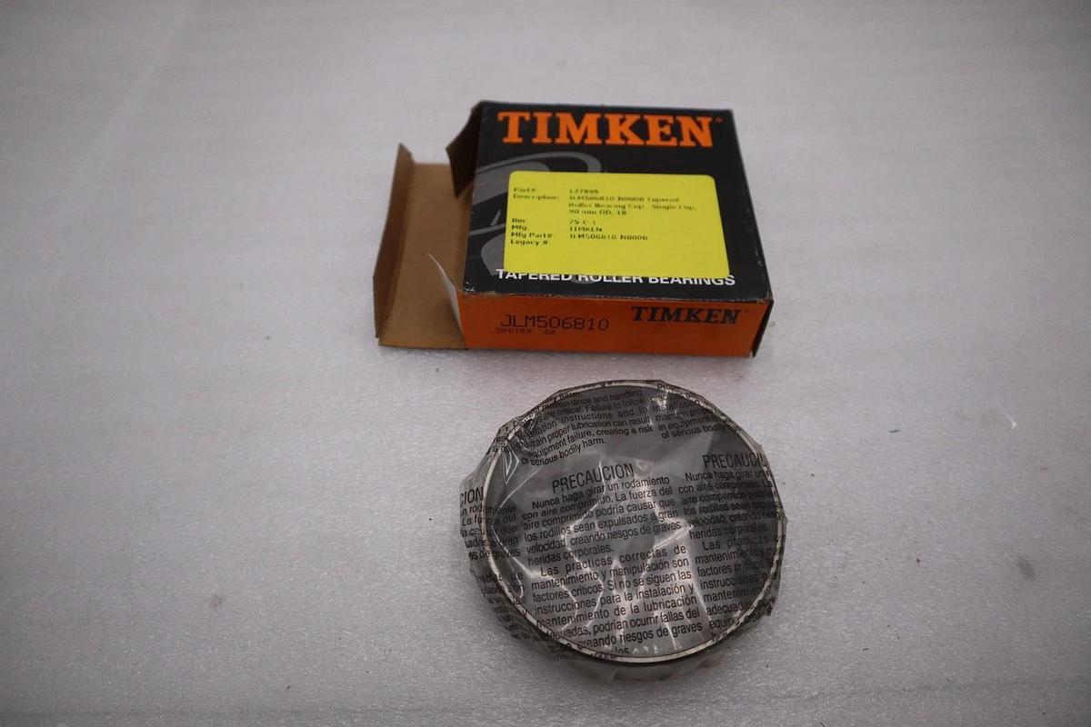 Used NEW OPEN BOX Timken JLM506810 Tapered Roller Bearing Cup STOCK K-3989CC