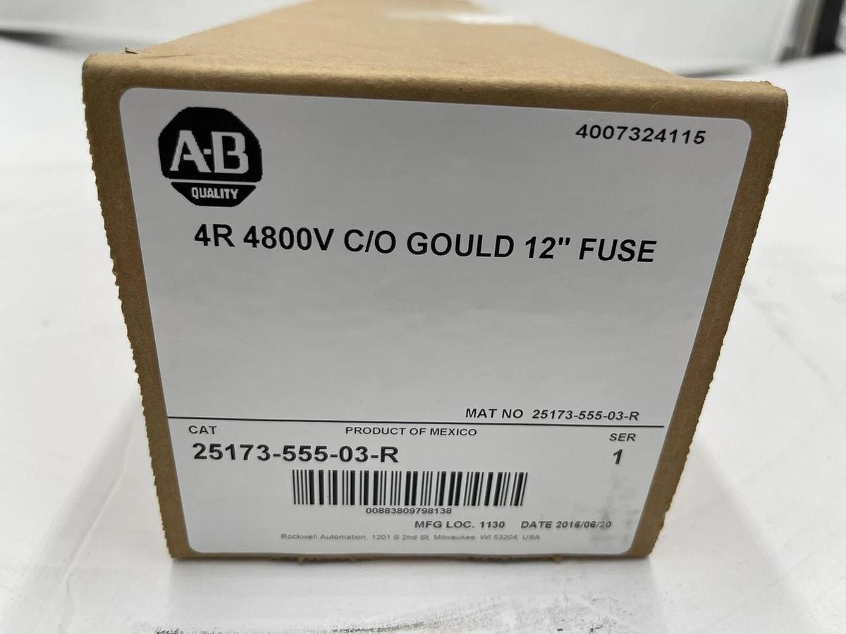 Allen-Bradley 25173-555-03-R 2400/4800V 4R Fuse STOCK 1552