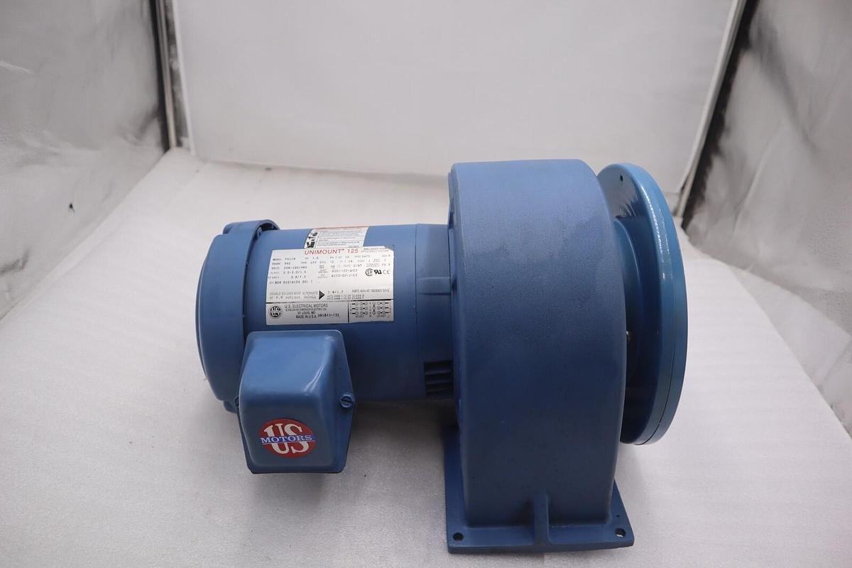 Used NEW OPEN BOX Unimount 125 F051B Motor 208-230/460 V 3475 RPM 56C STOCK 1544-C