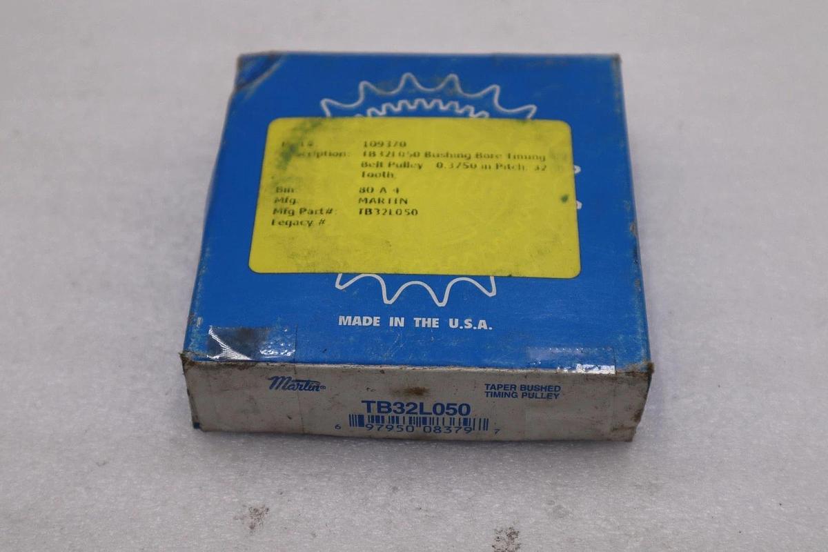 LOT OF 2 -- MARTIN Timing Pulley TB32L050 Bushing STOCK L250CC