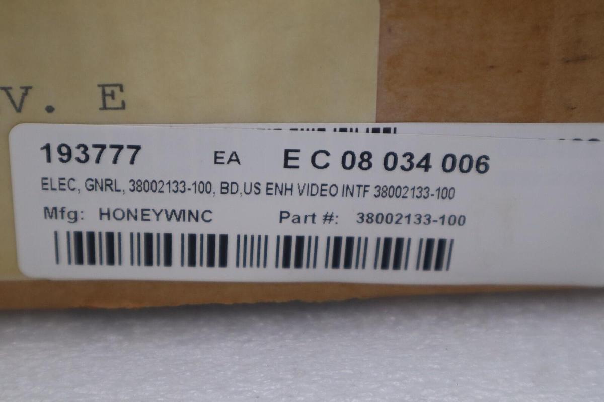 NEW HONEYWELL 38002133-100 REMOTE VIDEO INTERFACE STOCK G638