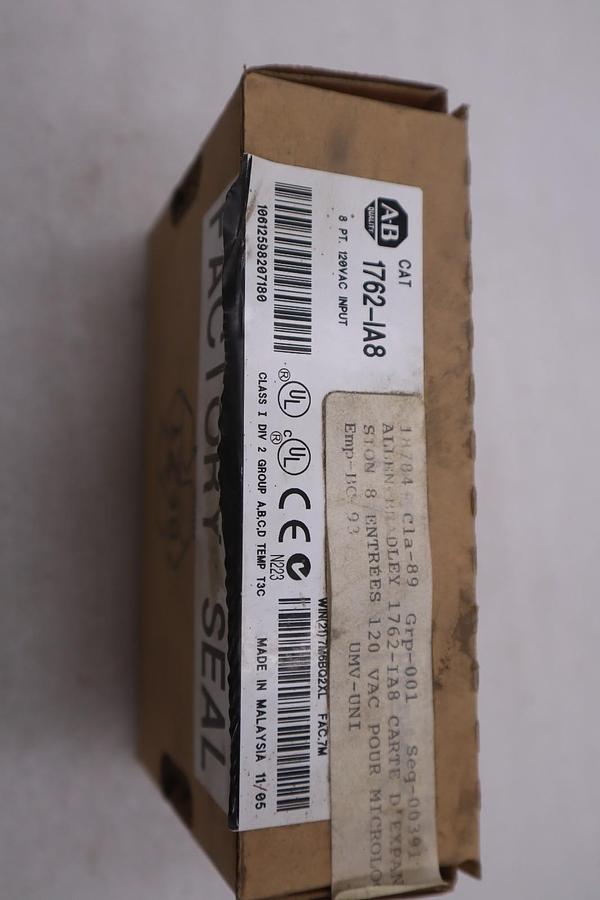 Used ALLEN BRADLEY AB 1762-IA8 MicroLogix 8-Point Digital Input Module STK K1661A