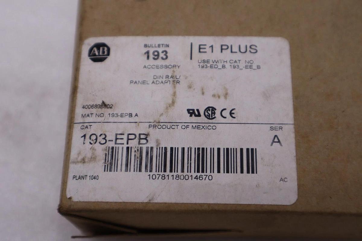 NEW Allen Bradley 193-EPB E1 PLUS STOCK H811A