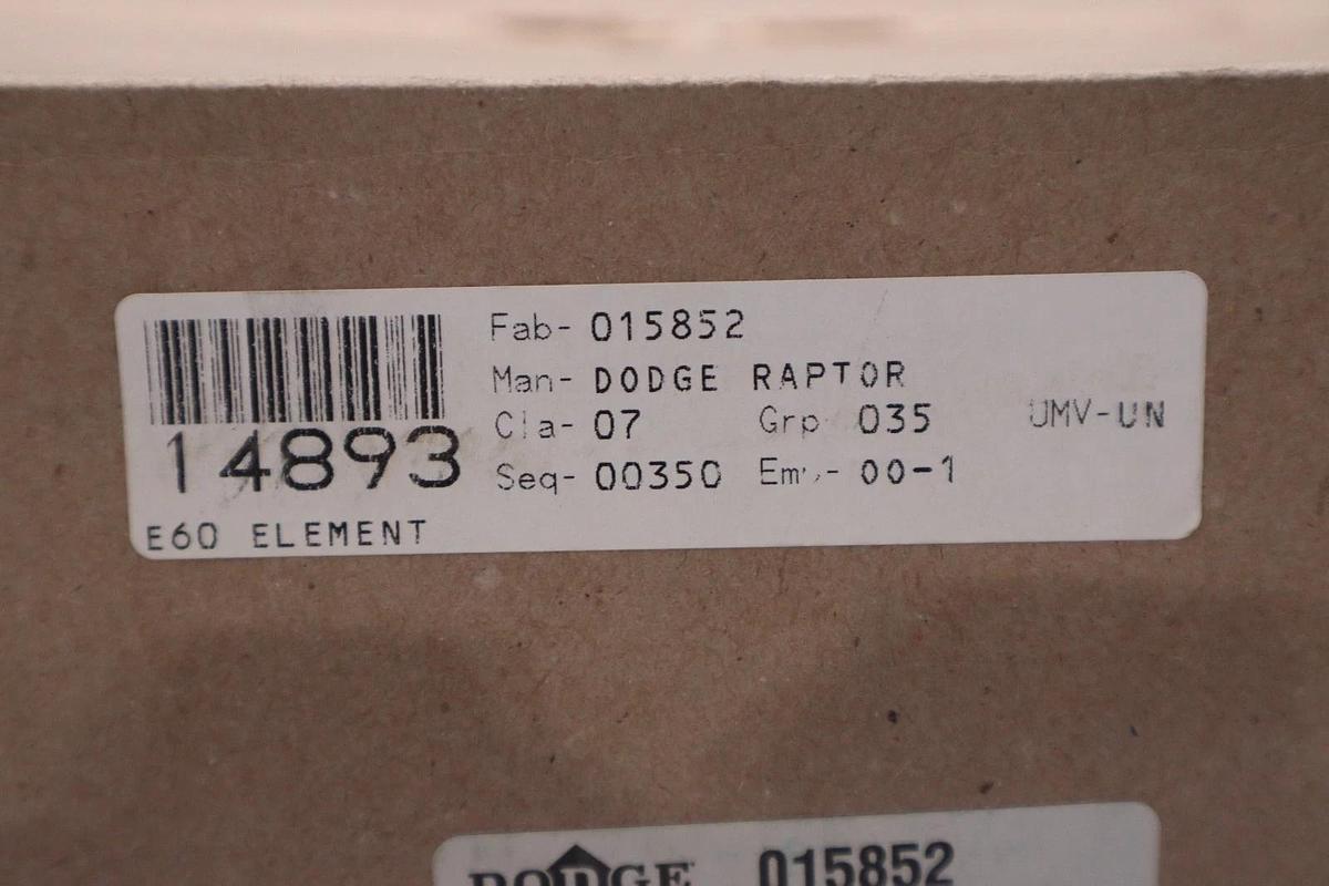 Used DODGE RAPTOR 015852 E60 ELEMENT - NEW UNIT - STOCK SGF114