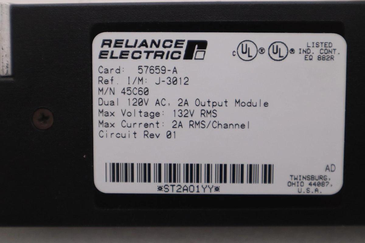 Used Reliance Electric 57659-A Programmable Controller Output Module NEW IN BOX G847A