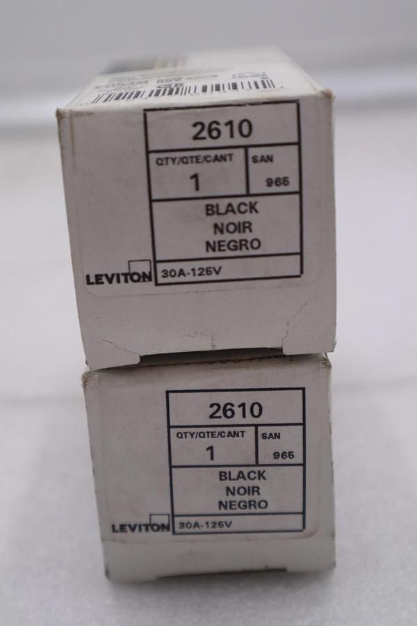 Used Leviton 2-P 3-W 30A-126V Single Lock Receptable Ground #K-2227