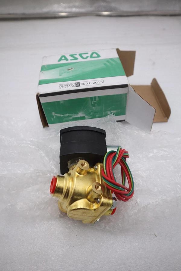 NEW Asco EF8342G003 120V Brass Solenoid Valve Universal 3/8" NPT STOCK G564