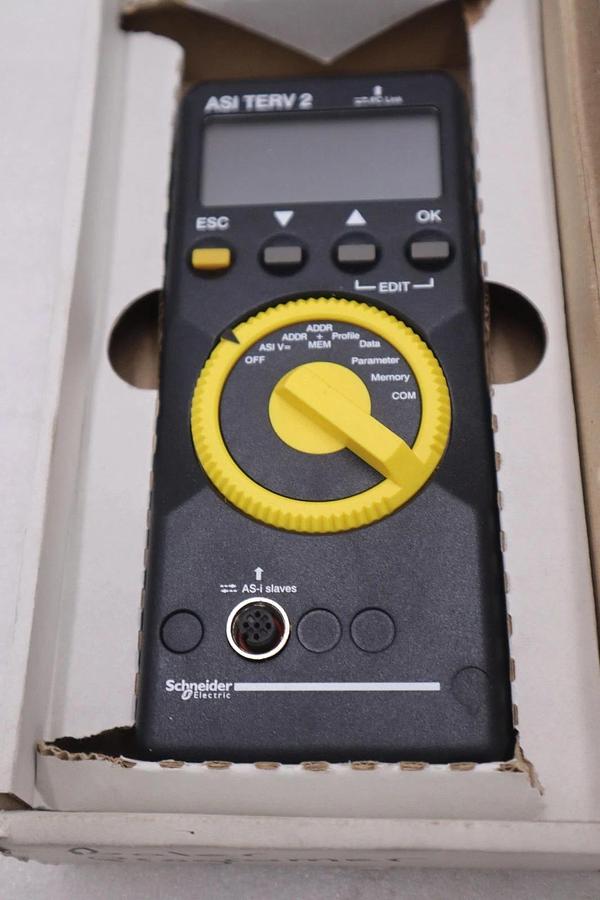 Used NEW SCHNEIDER ELECTRIC ASITERV2 / ASI TERV 2 PLC PROGRAMMING TERMINAL #2079B