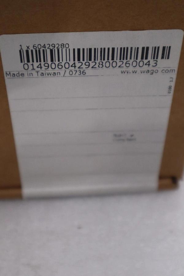 Used NEW IN BOX WAGO 852-1322 Switch Ethernet Managed Port Count STOCK H736