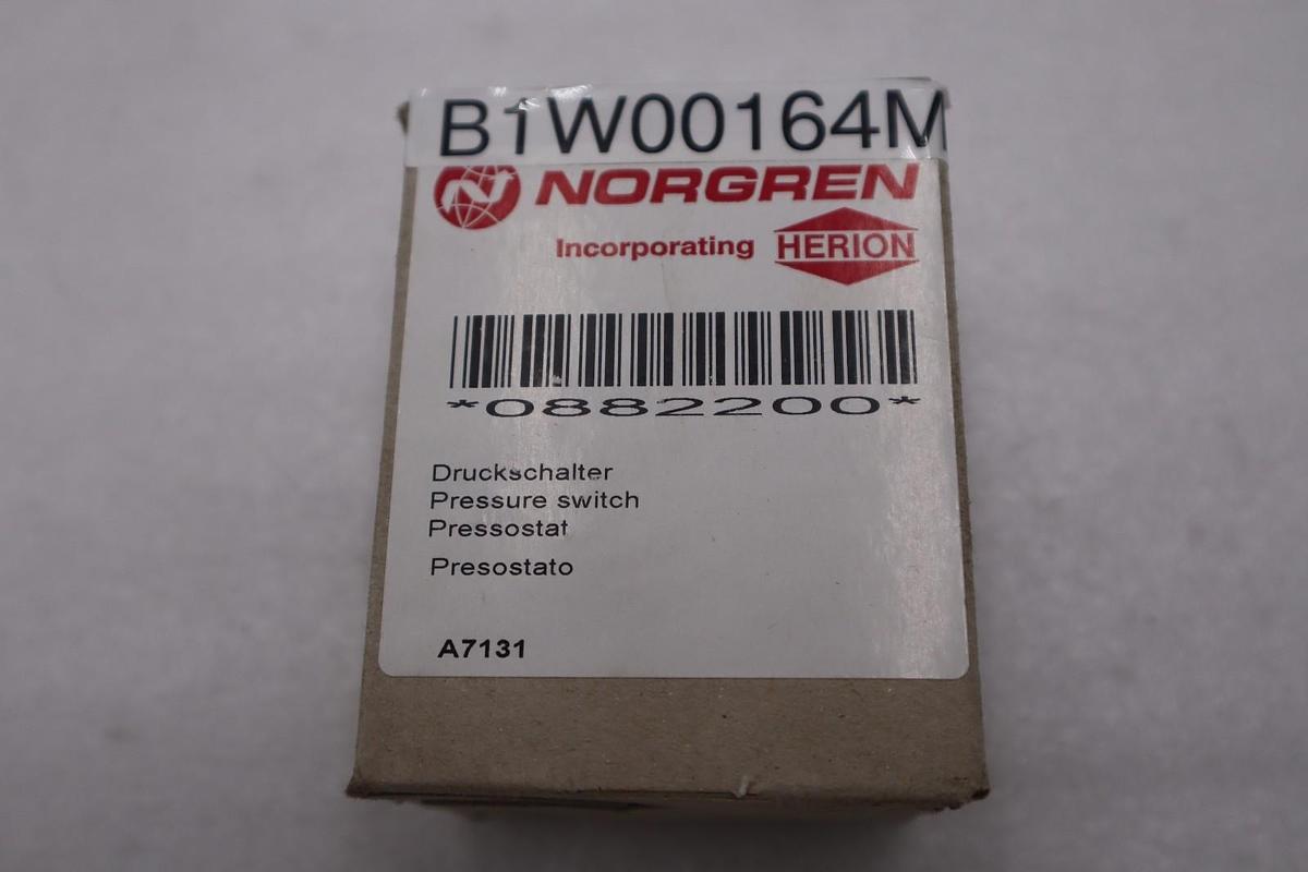 Used NORGREN 0882200 PRESSURE SWITCH STOCK #G-132B