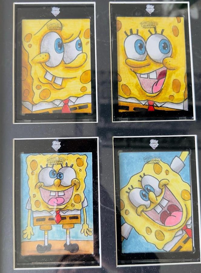 Used 2025 Topps Chrome SpongeBob SquarePants 1/1 Sketch Card Ultimate Collection