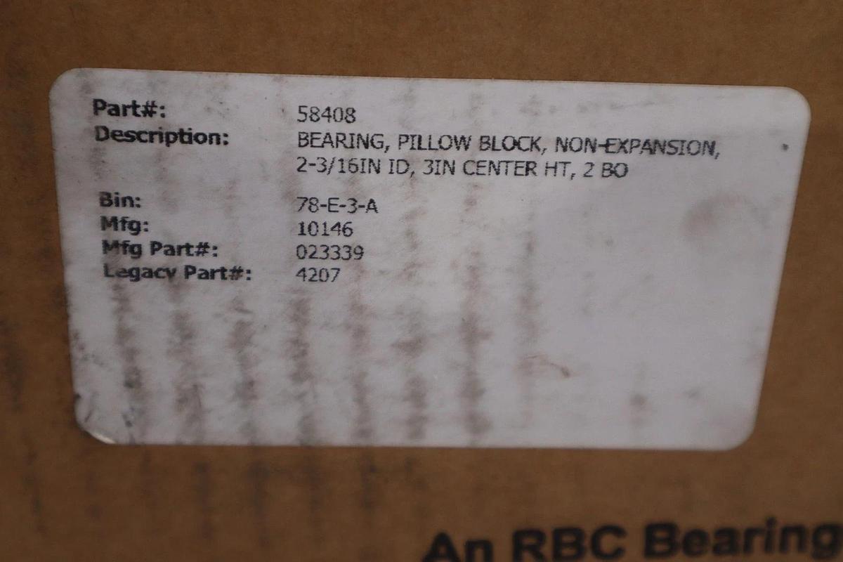 Used Dodge 023339 P2B-DI-203R Double Interlock Pillow Block Bearing Unit STOCK 5224CC