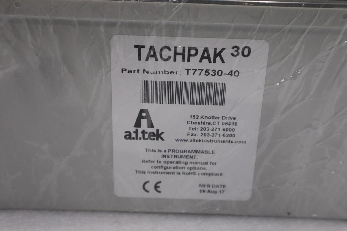 NEW OPEN BOX A.I.TEK T77530-40 TACHPAK 30 TACHOMETER STOCK G686