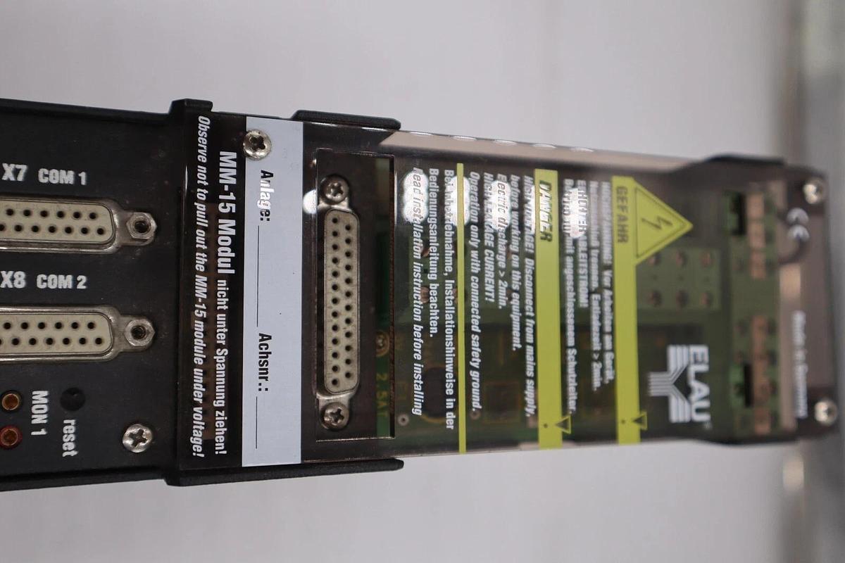 Used ELAU Motor Servo Controller MM-15 STOCK 4032-A