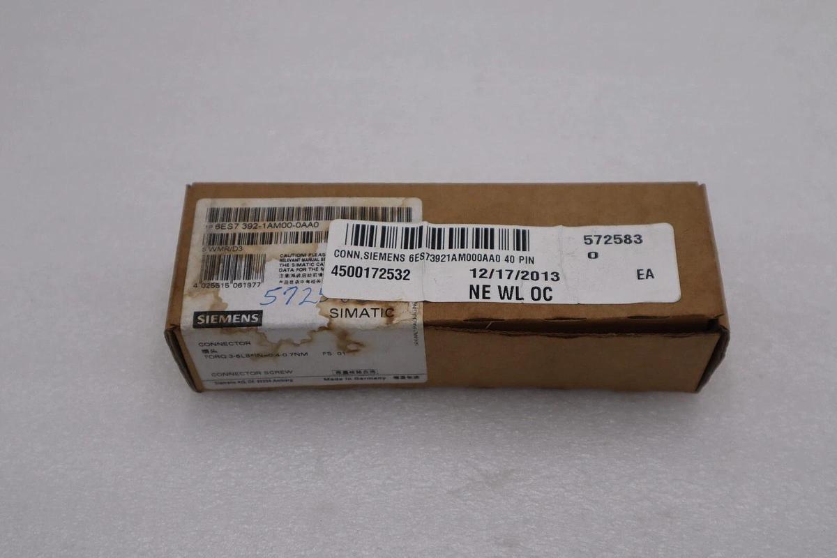 NEW SEALED SIEMENS 6ES7 392-1AM00-0AA0 CONNECTOR STOCK G746A