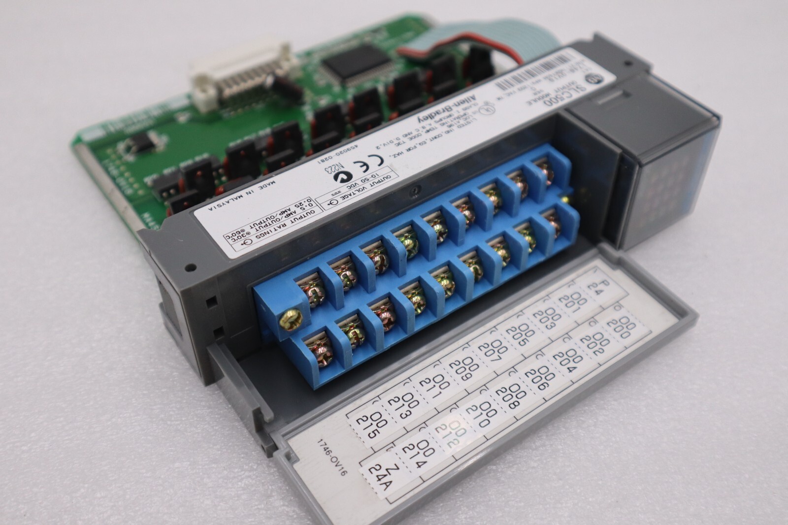 Used Allen Bradley 1746-OV16 /C SLC 500 16-Point Digital Output Module STOCK K-679-C