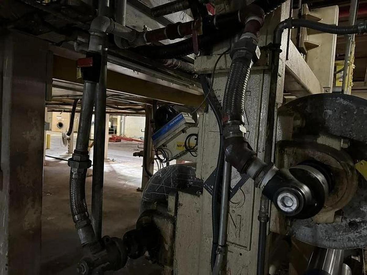 Used 63" WEB WIDTH BLACK CLAWSON CHILLED ROLL (2) ROLL STATION