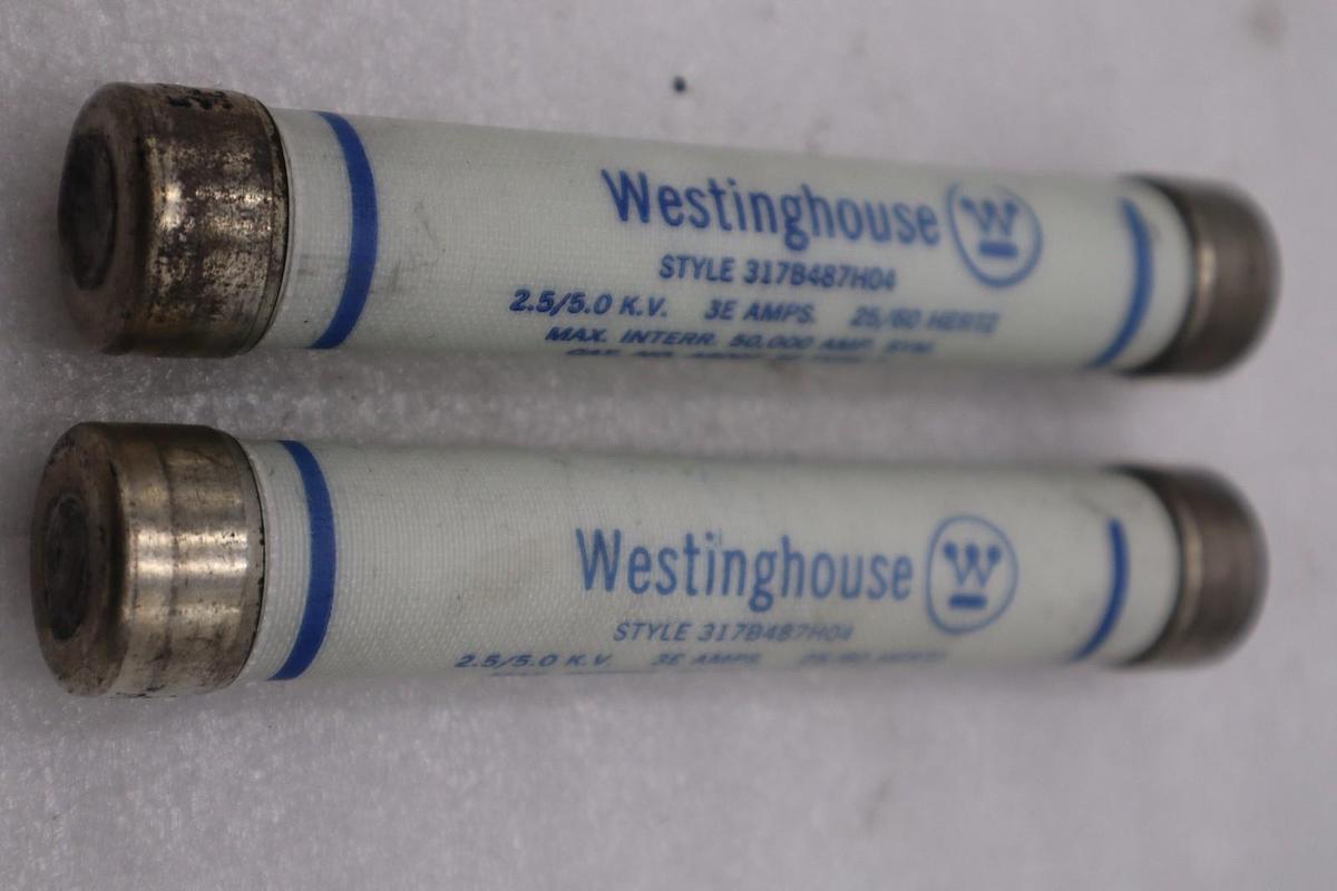Used LOT OF 2 NEW OPEN BOX WESTINGHOUSE A500T 3E FUSE 25/60HZ 317B487H04 STK H1451A
