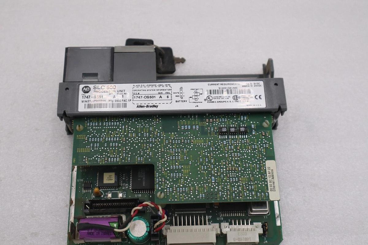 Used Allen Bradley 1747-L551 /A SLC 500 SLC 5/05 CPU Controller Ethernet STOCK 834C