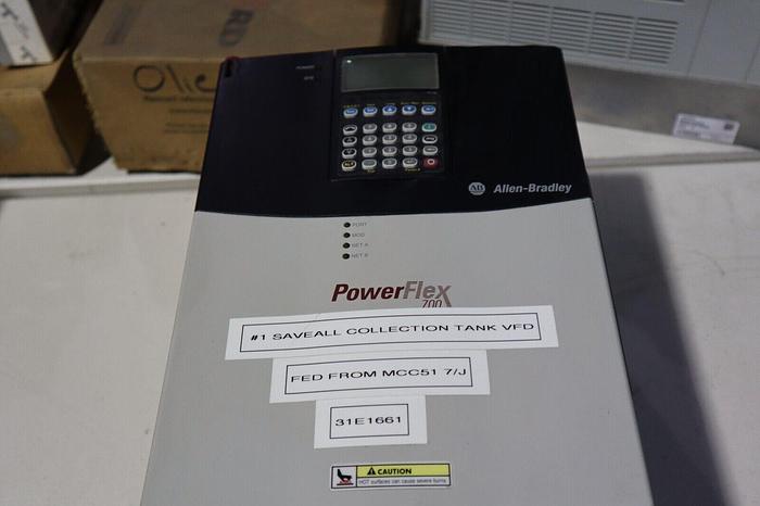 Used Allen-Bradley Powerflex 20BD077A0ANNAND0 W/ HIM-A3 SER B SER A 60 HP STOCK 1805