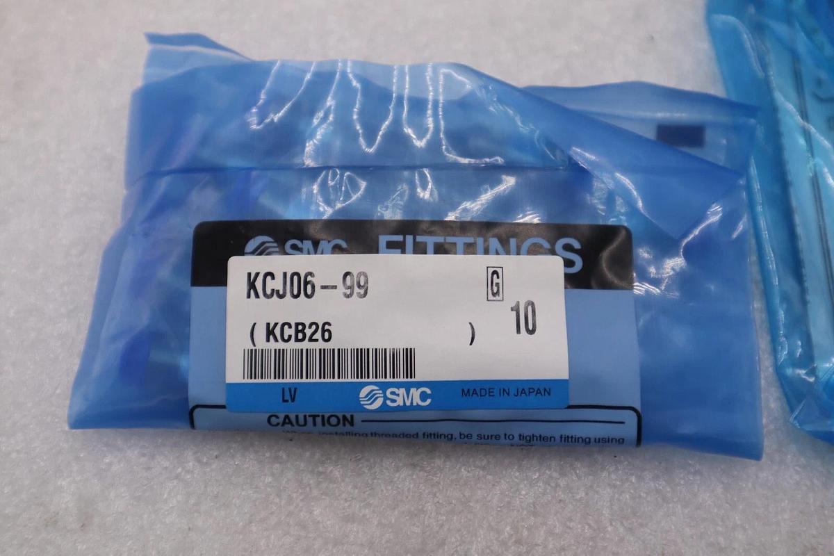 New OPEN BOX SMC self-sealing connector KCJ06-99 STOCK K-2571