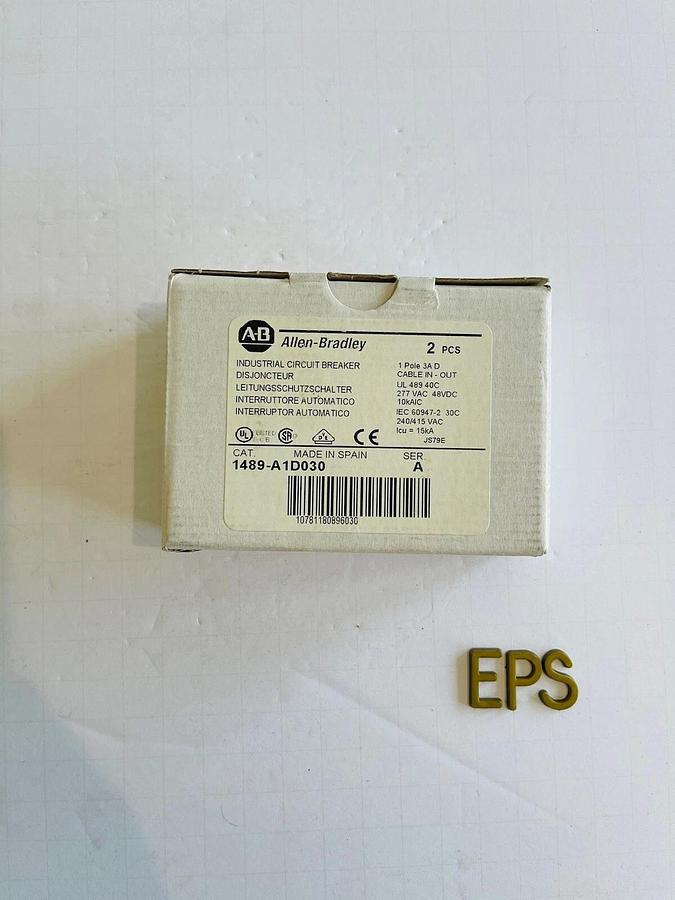 ALLEN-BRADLEY 1489-A1D030 SERIES A 3A CIRCUIT BREAKER #K-1227