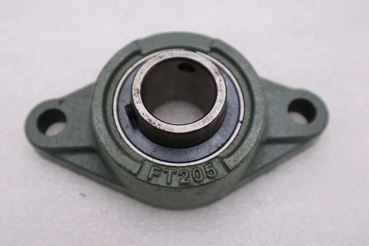 LOT OF 2 - PEER FT205 /UC205-16 2-Bolt Flage Mount Bearing STOCK H1025A