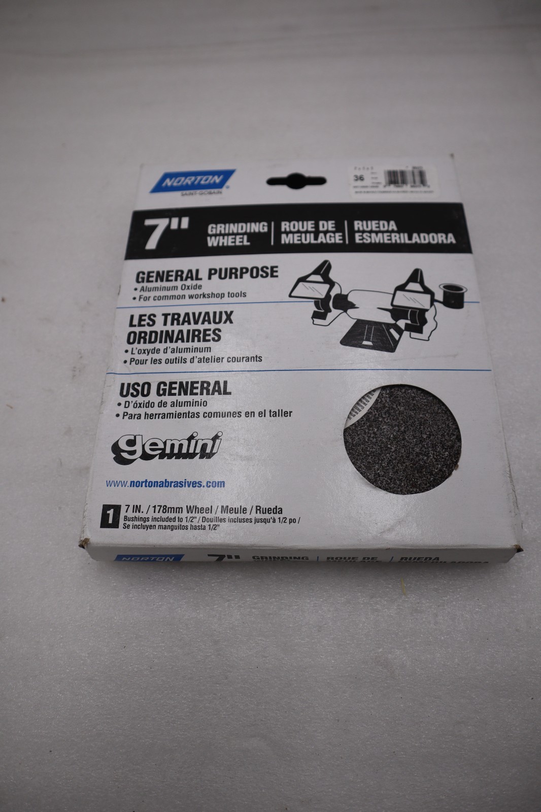 LOT OF 4 Norton 7" Grinding Wheel 7x1x1 36 Grit NEW IN BOX STOCK H164
