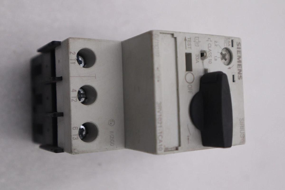 Used Siemens 3RV1021-1CA10 Manual Starter Circuit Breaker 1.8-2.5A STOCK K-3473