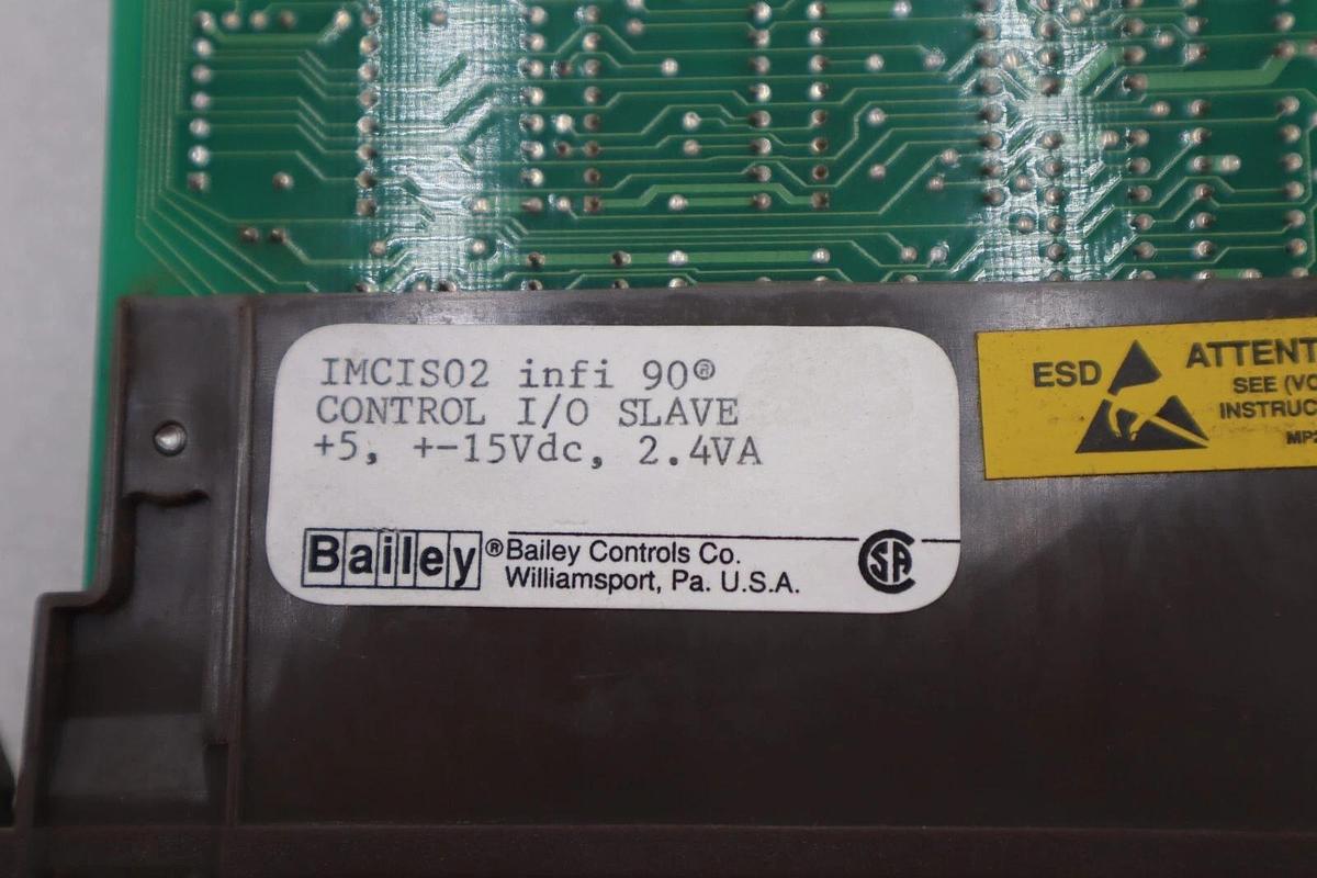 Used Bailey IMCIS02 Infi 90 Control Input Output Slave 2.4VA SADR 33 3A-6-6 #K-1640