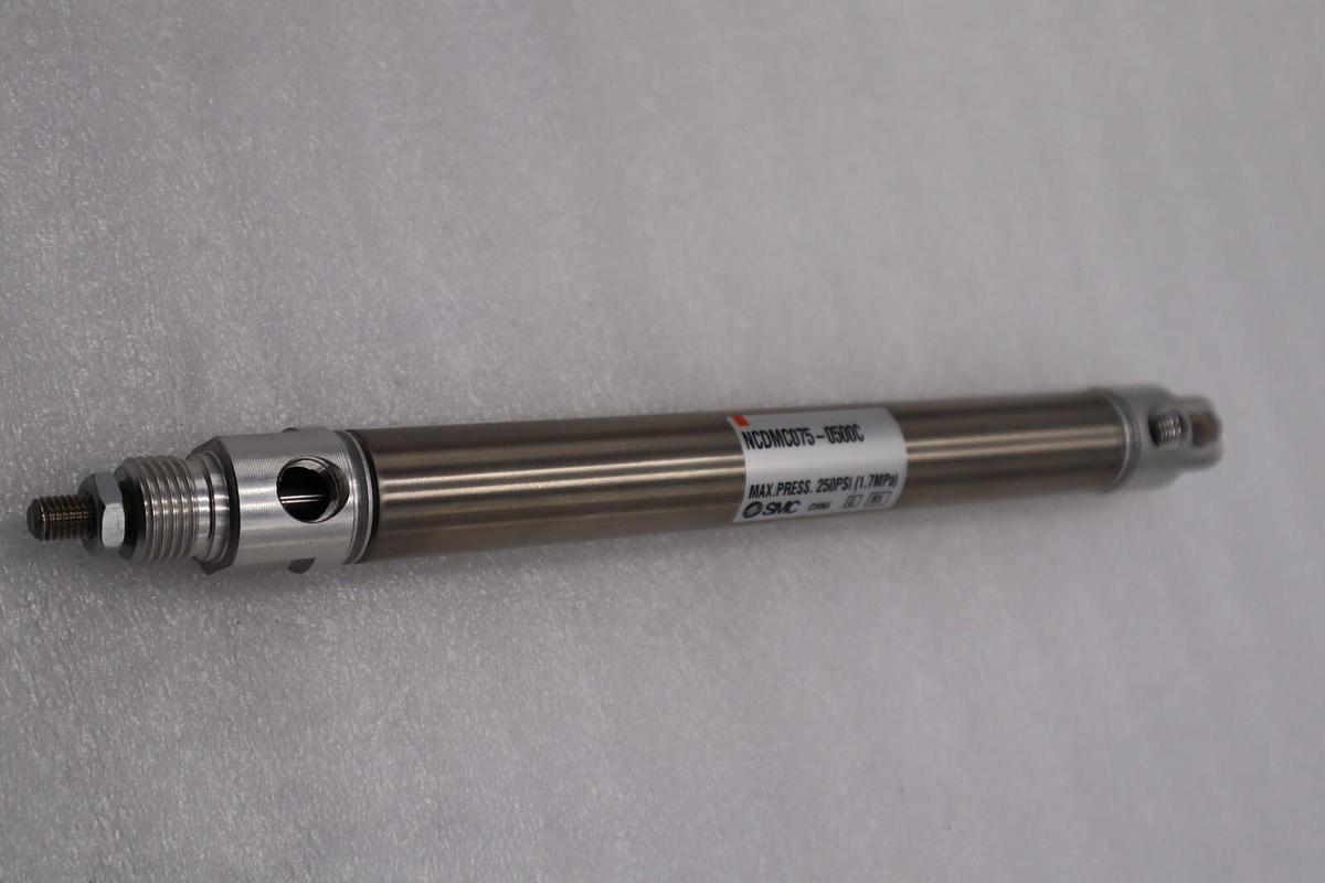 Used SMC NCDMC075-0500C Stroke 5.5” Max PSI 250 NEW OPEN BOX STOCK L-204-C
