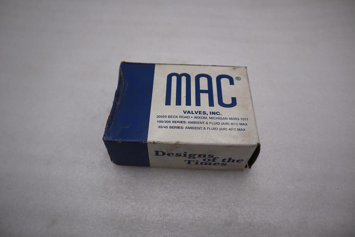 Used Mac 180003-112-0001 Pneumatic Solenoid Valve NEW OPEN BOX STOCK GF161A